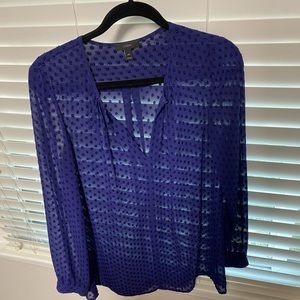 Light long fitted blouse